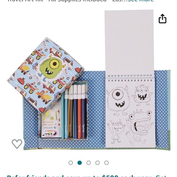 Tiger Tribe Coloring Set - Adventure Theme - Take Along Travel Art Kit NWT - Picture 4 of 7